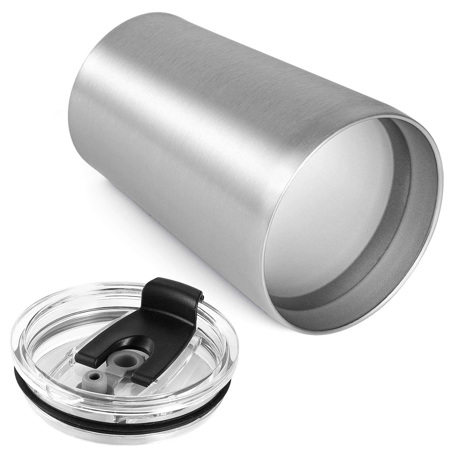 VEGOND 12oz Stainless Steel Tumbler - 12 Pack Bulk Vacuum Insulated Double Wall Travel Mug with Lid & Straw | Reusable Drinkware for Coffee, Iced Tea & Cold Beverages | Perfect for Office, Gym, Camping & Outdoor Activities