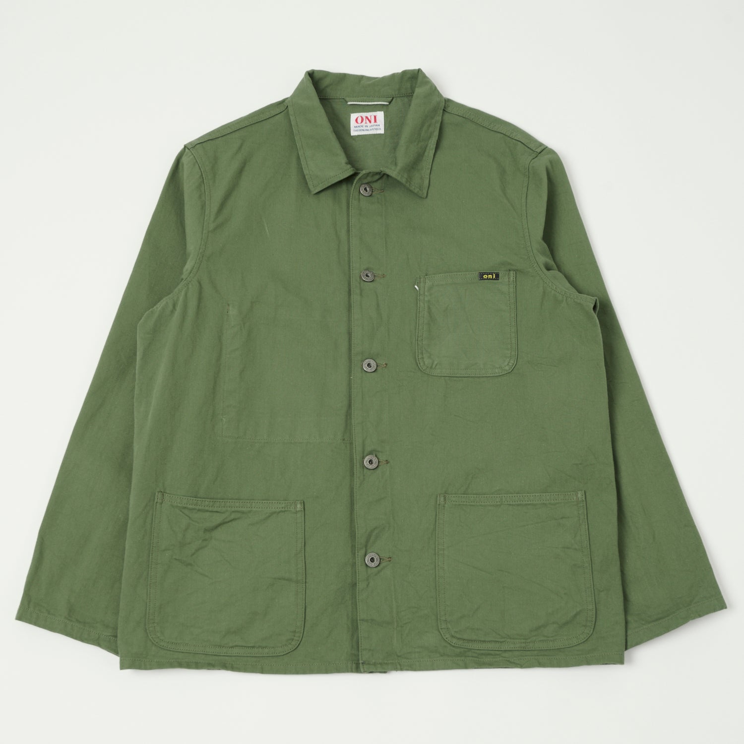 ONI 03501 SVC LOL Coverall Jacket - Light Olive Green Workwear for Men | Durable & Comfortable for Construction, Farming & Outdoor Activities