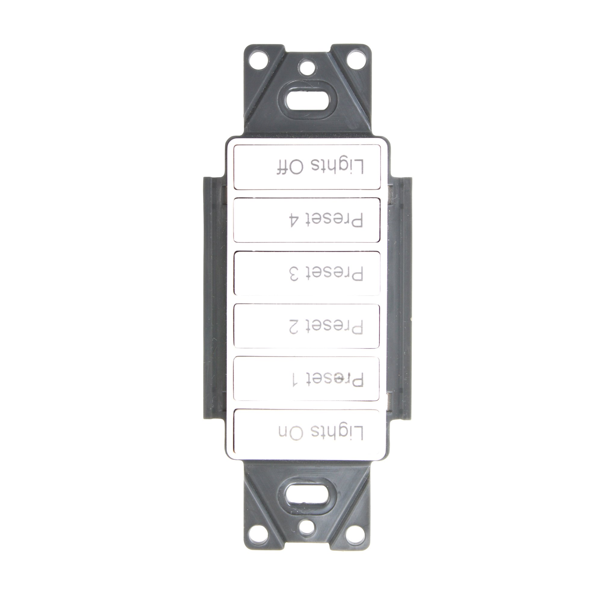 COOPER GREENGATE RC-6TSB-T05-W Pre-Engraved Room Controller Wallstation - Low Voltage Switch for Smart Home Automation & Lighting Control