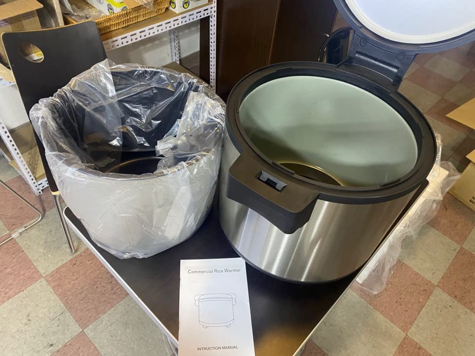 Commercial Rice Cooker 20L NSF Certified - SW-8000 Large Capacity Rice Warmer for Restaurants, Catering & Buffets - Perfect for High Volume Cooking & Food Service
