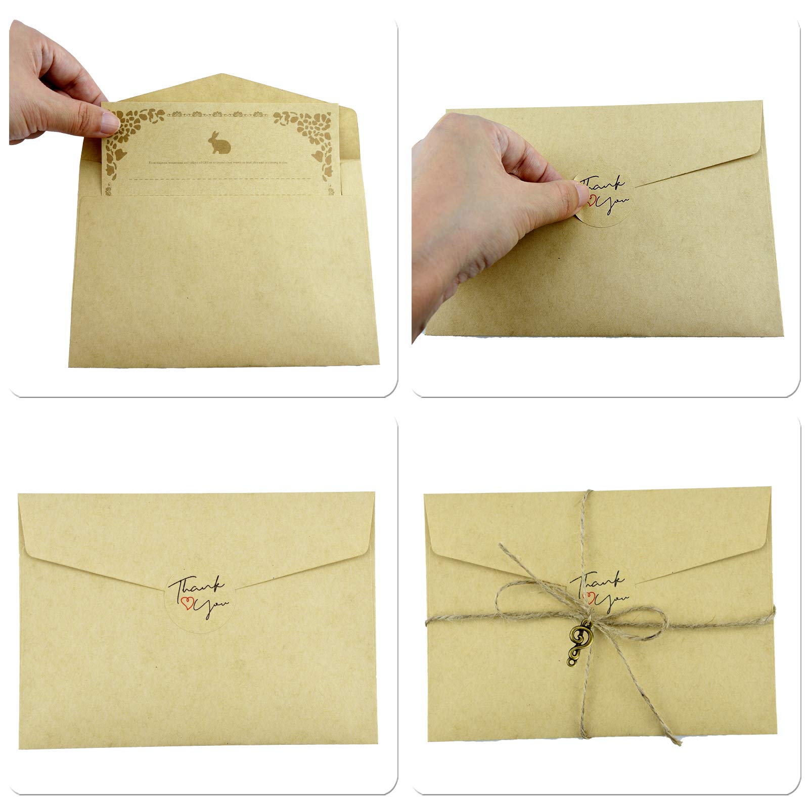 Vintage Stationery Paper and Envelopes Set - Antique Aged Writing Paper for Letters, Invitations & Calligraphy | Perfect for Wedding Stationery, Thank You Cards & Scrapbooking