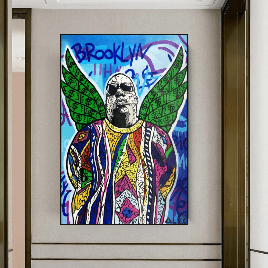 Tupac and Biggie Poster - Authentic Hip Hop Wall Art Decor for Music Lovers, Bedroom & Office
