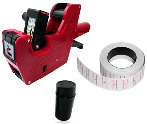 MX5500 8-Digit Price Tag Gun Labeler with Included Labels & Ink Refill - Office Supply Store Essential for Retail Pricing, Inventory Management & Product Labeling