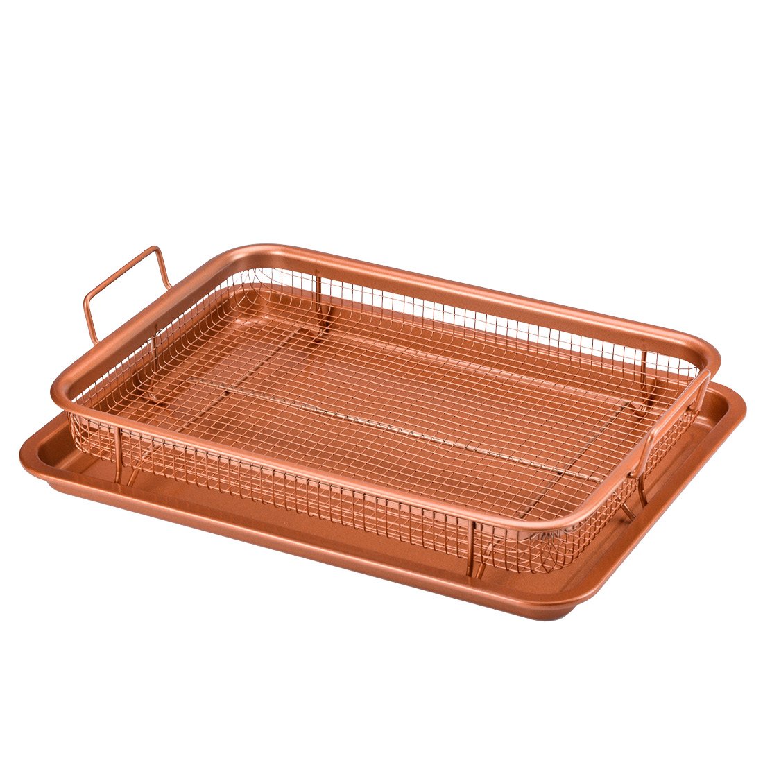 Copper Chef Non-Stick Baking Sheet & Air Fryer Basket Set - 13.4