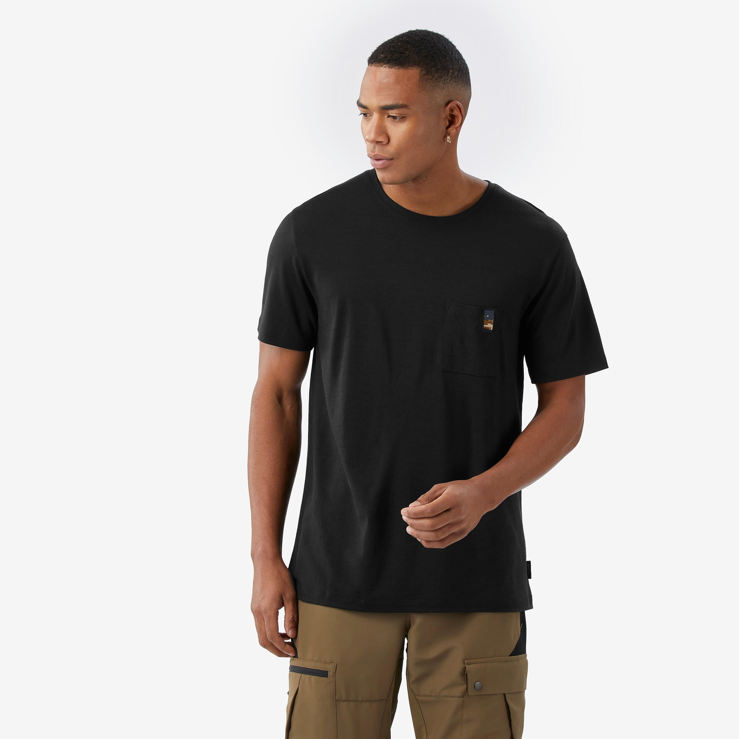 Simond Men's TRAVEL 900 100% Merino Wool T-Shirt - Lightweight & Odor-Resistant Travel Shirt for Hiking, Camping & Outdoor Adventures