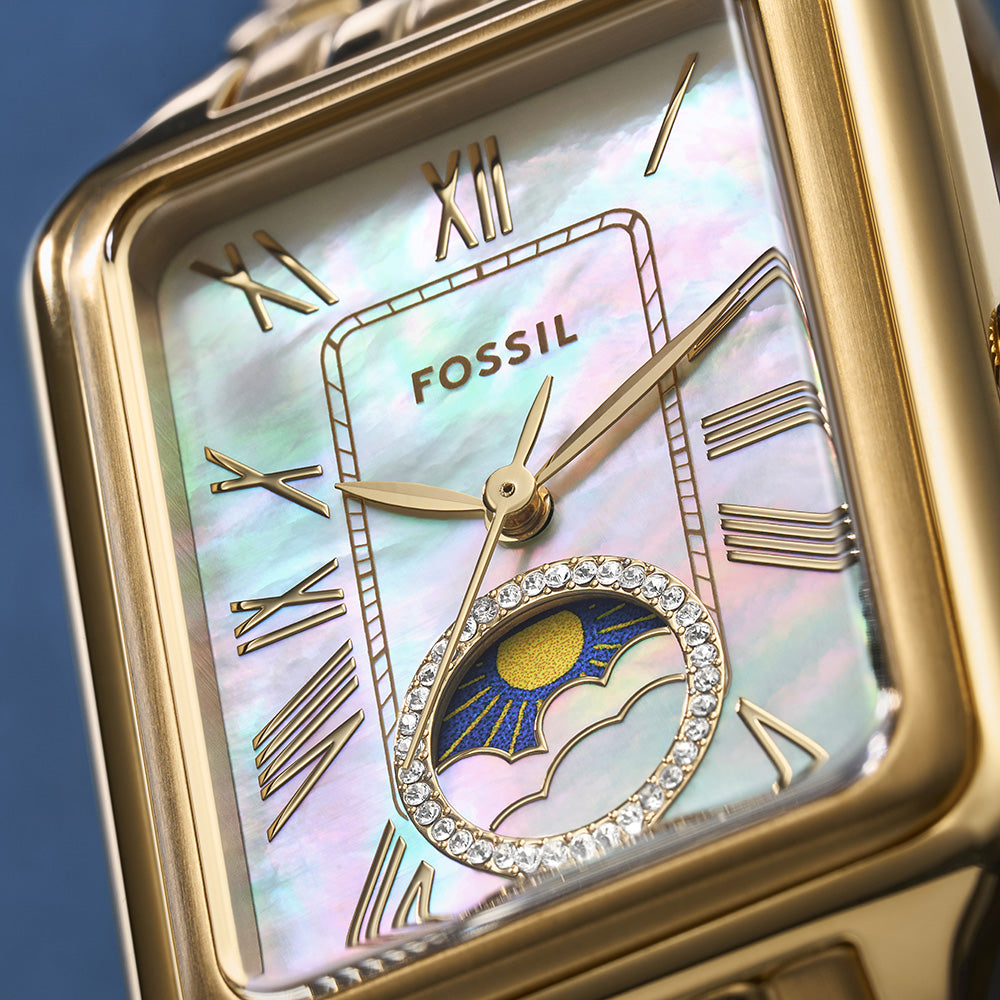 Fossil Raquel Sun Moon ES5398 Women's Watch - Stylish Analog Watch with Sun and Moon Dial for Everyday Wear & Fashion Accessories
