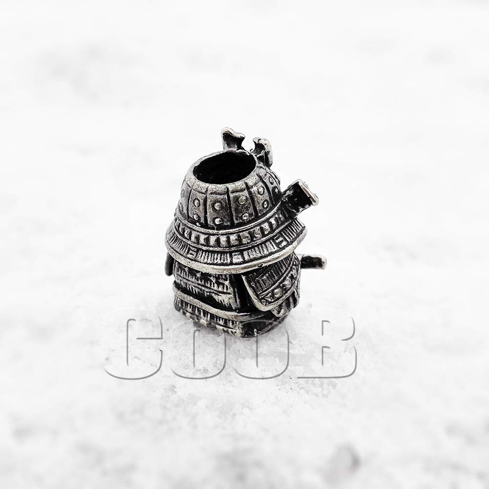 Coob EDC Paracord Bead - Samurai Warrior Charm for Knives & Lanyards | Outdoor Survival Gear