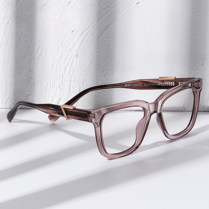 Stylish Women's Square Clear Acetate Eyeglasses - Perfect for Reading, Working & Fashion Accessories