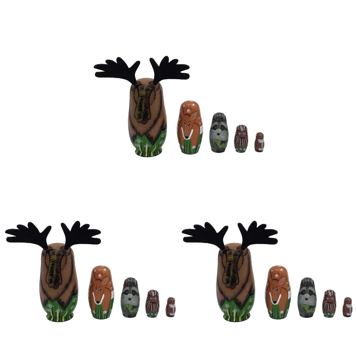 15 Pcs Christmas Nesting Dolls - Wooden Matryoshka Doll Set for Home Decor, Holiday Ornaments & Desktop Display - Perfect for Xmas Tree Decorations, Gift Exchanges & Festive Party Favors