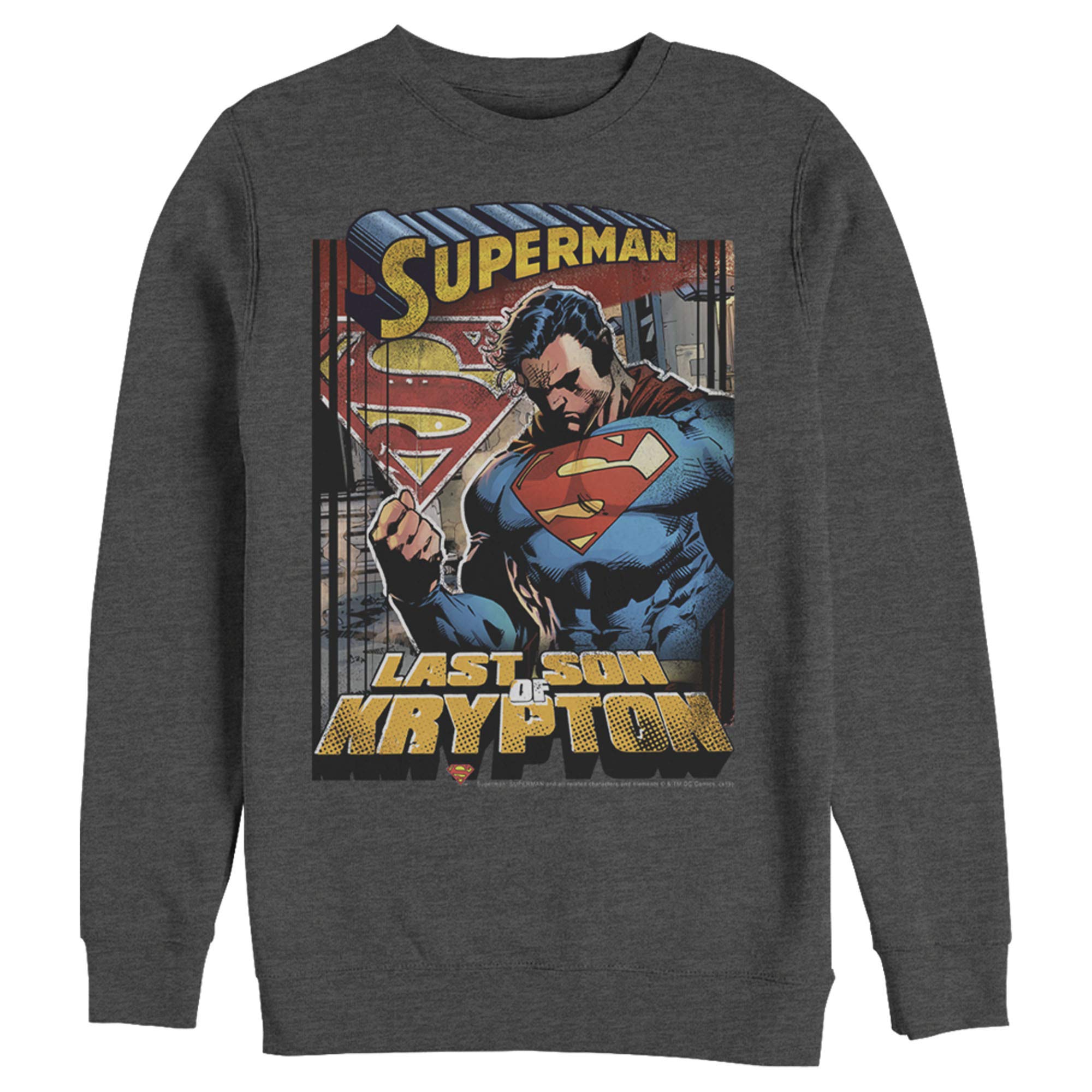 Superman Son of Krypton Graphic Sweatshirt for Men | DC Comics Superhero Pullover | Casual Wear & Cosplay