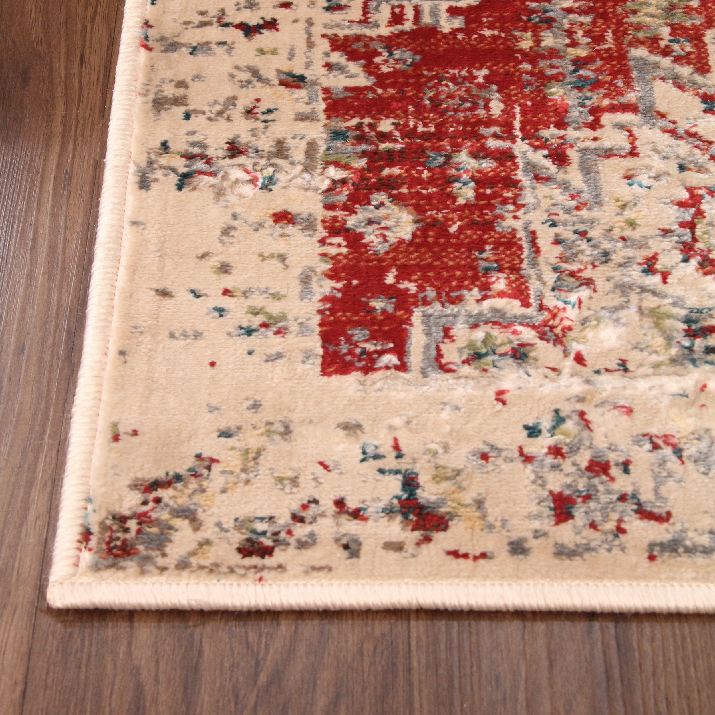 Marquis Modern Farmhouse Medallion Indoor Area Rug - Non-Slip Living Room Carpet for Home Decor, Bedroom & Office | Soft & Durable Floor Mat