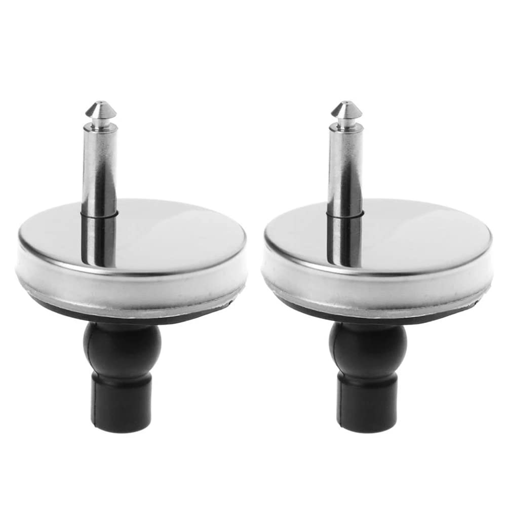QOXEZY 2Pcs Heavy Duty Toilet Seat Hinges & Bolts - Soft Close Quick Fit Replacement for Home Bathroom Upgrade