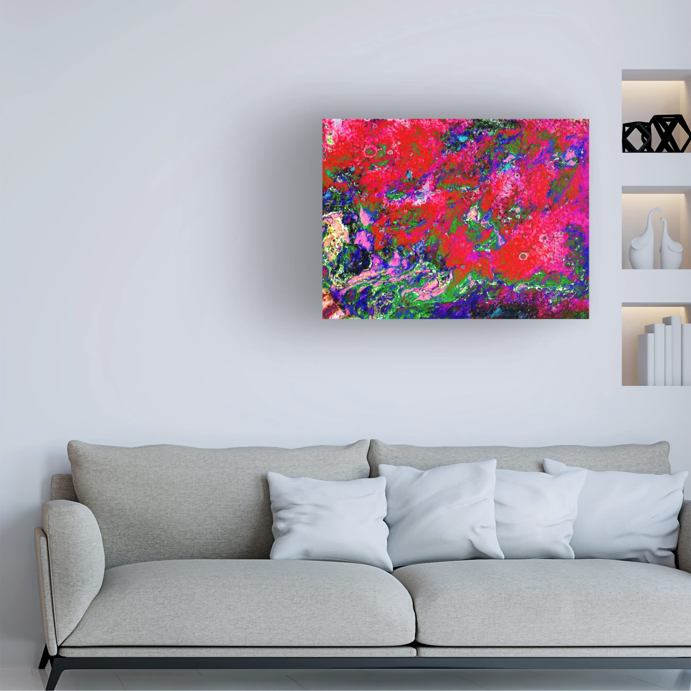 Trademark Fine Art 'Carnival In Rio' by Lana Korolievskaia - 35x47 Canvas Wall Art Print, Vibrant Brazilian Festival Painting for Living Room, Bedroom & Office Decor