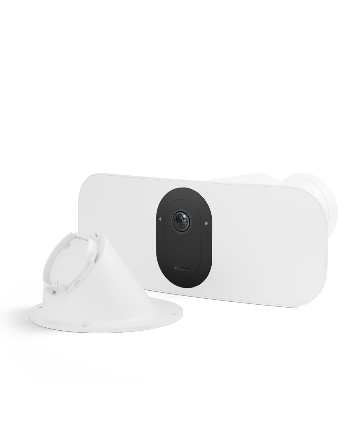 Arlo Floodlight Security Camera Outdoor - 2K HDR, 160° Wide Angle, Weatherproof, Color Night Vision, Alarm Siren & 2-Way Audio - White | Home Security, Garage & Backyard Protection with Arlo Secure Trial & Ceiling Adapter