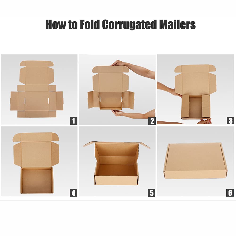 3.1x1.5x2.5 Inch Small Brown Kraft Corrugated Shipping Boxes - 8 Pack Recyclable Crush-Resistant Mailer Boxes for Ecommerce, Jewelry & Small Item Packaging