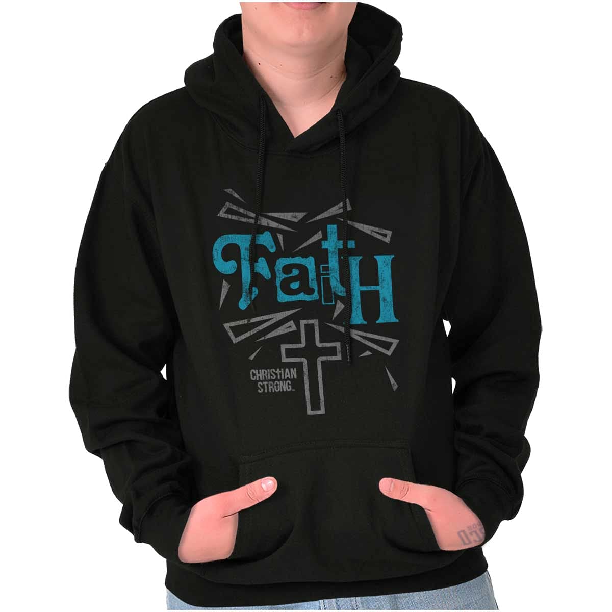 Faith Cross Hope Christian Jesus Hoodie Sweatshirt for Women & Men - Religious Apparel for Church, Bible Study & Everyday Wear