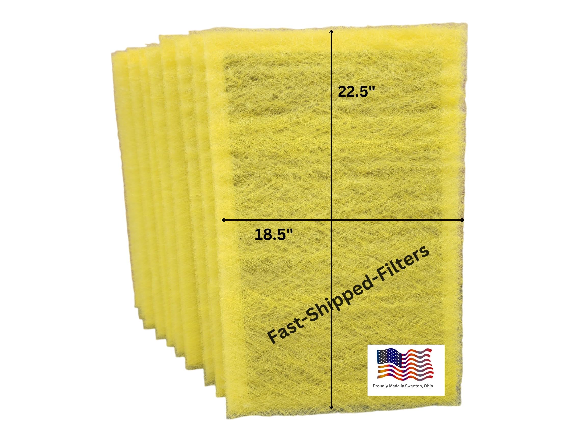 20x25 Air Filter Pads 10 Pack - Compatible with AirRanger Air Cleaner | MERV 8 Replacement Filters | Fast Shipping | Perfect for Home, Office & Workshop Air Purification