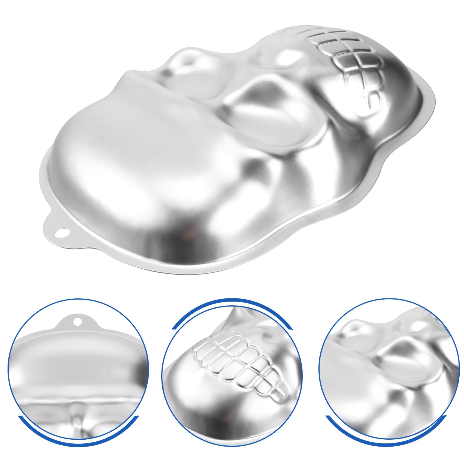 DOITOOL 3D Skull Cake Mold - Nonstick Halloween Baking Pan for Cakes, Cupcakes, Pizza & Jelly - Perfect for Halloween Parties, Haunted House Decor & Themed Desserts