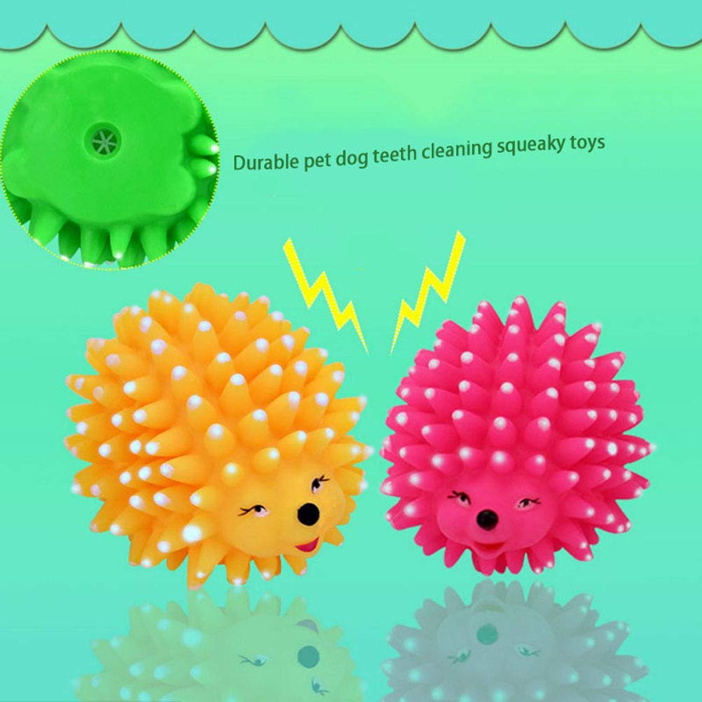 TEHAUX Small Dog Chew Toys - 1pc Moving Hedgehog Squeaky Toy for Teething Puppies & Small Breed Dogs - Interactive Pet Toy for Boredom Relief & Dental Health - Perfect for Indoor Play, Training & Anxiety Relief