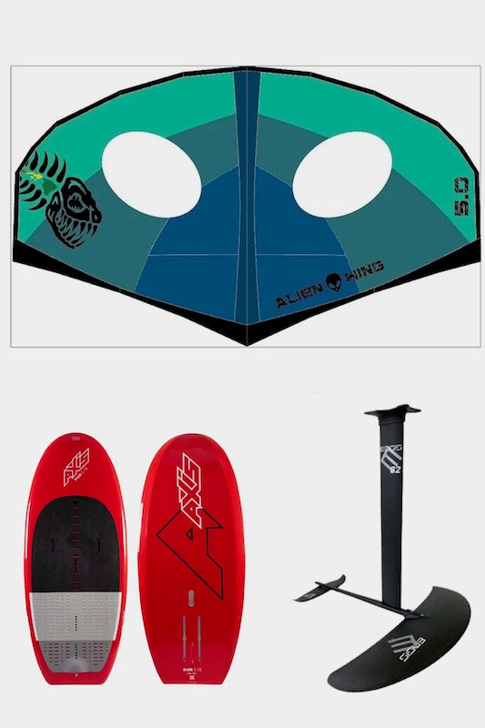Axis Froth Wing Foil Package with Ensis Trakster & Alien - Complete Wing Foiling Setup for Beginners & Pros - Perfect for Ocean, Lake & Wind Sports Adventures