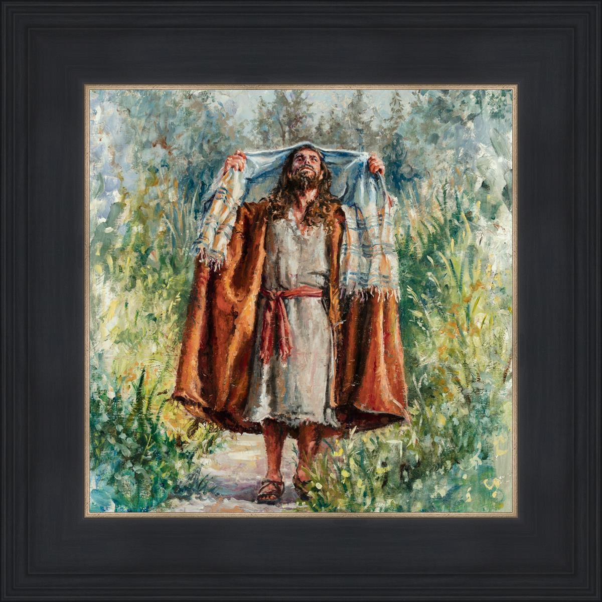 Jesus in the Wilderness - Religious Wall Art for Home & Church Decor - Inspirational Christian Gift for Prayer & Meditation Spaces