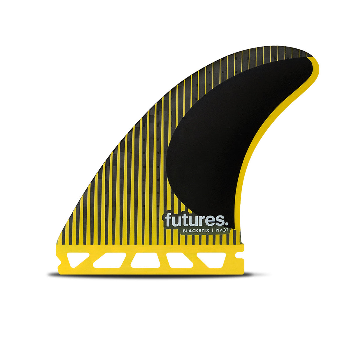 Futures Thruster P8 Blackstix Surfboard Fin - Yellow - High Performance for Shortboards & Small Waves - Perfect for Surfing, Beach Vacations & Water Sports