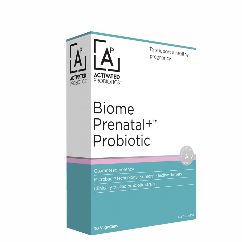 Activated Probiotics Biome Prenatal Supplement for Women – Supports Digestive & Immune Health During Pregnancy – Ideal for Morning Relief & Gut Balance