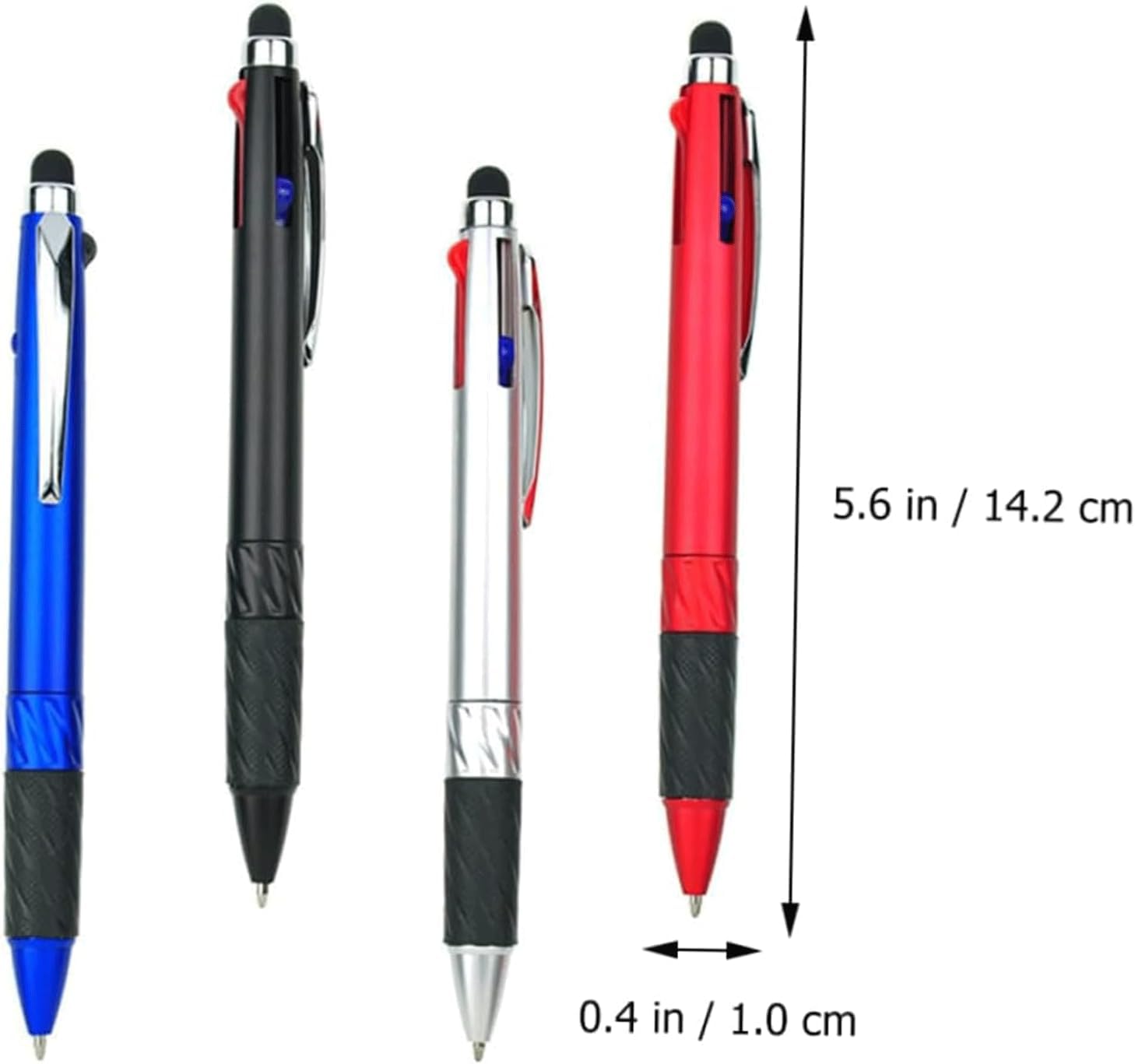4-Pack Smooth Writing Retractable Gel Ink Pens - Quick-Drying Ballpoint Rollerball Pens for Students, Office & Home Use - Perfect for Note Taking, Journaling & Everyday Writing Tasks