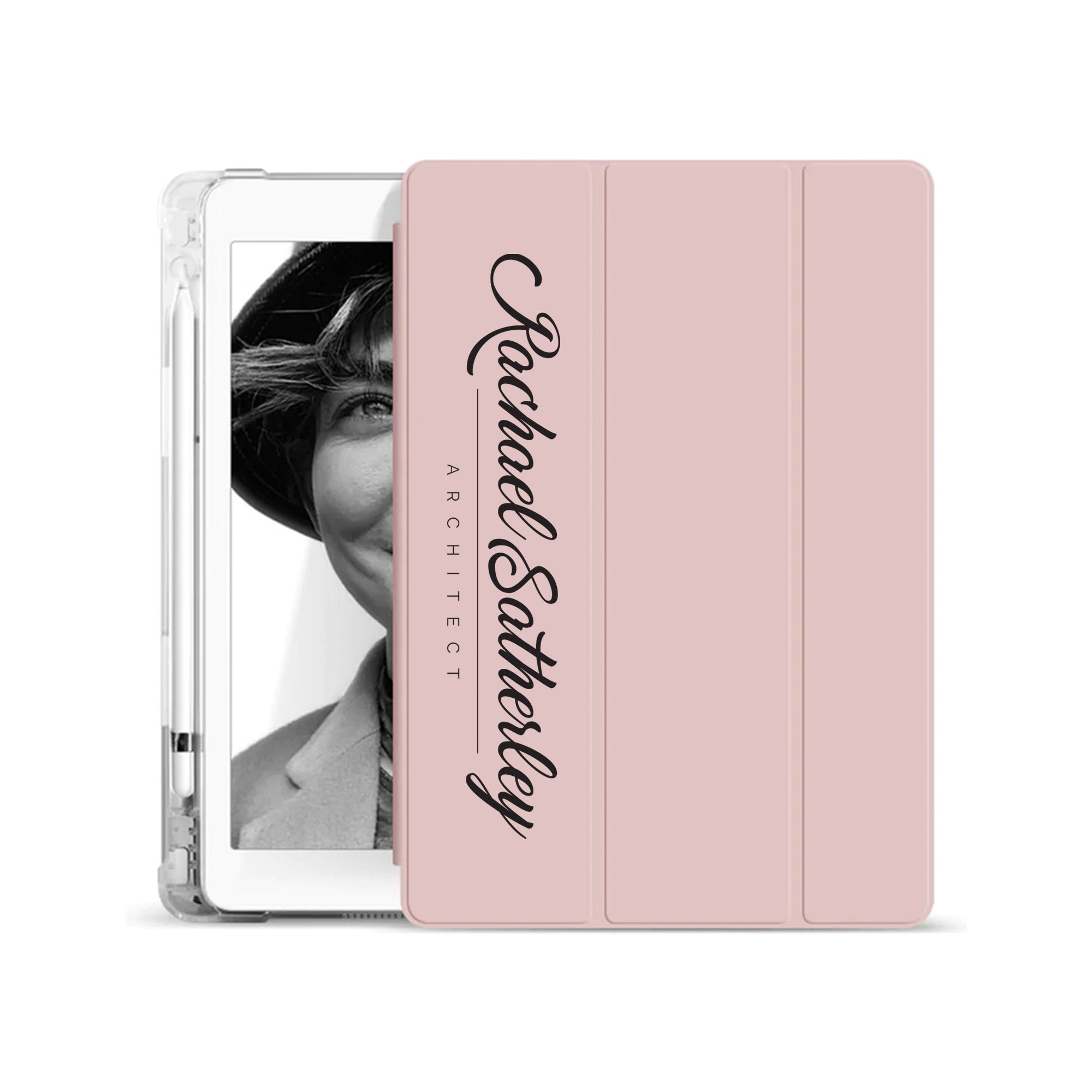 Premium iPad See-Through Case with Signature Design - Slim & Durable Protective Cover for iPad 10th Gen - Perfect for Work, School & Travel