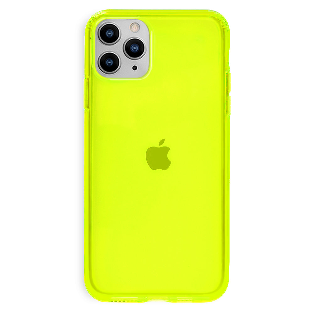 Neon Yellow Clear iPhone Case - Shockproof & Slim Protective Cover for iPhone [Model] - Perfect for Outdoor Activities, Sports & Daily Use