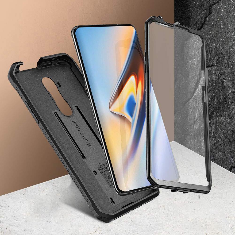 OnePlus 7T Pro Case, Unicorn Beetle Pro Rugged Holster Protective Cover - Shockproof & Drop Proof for OnePlus 7T Pro - Perfect for Outdoor, Work & Daily Use (Black)