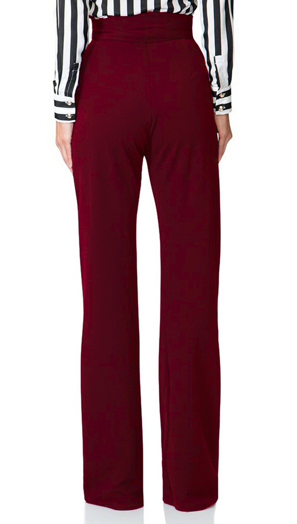LKOUS Women's Stretchy High Waisted Wide Leg Dress Pants - Professional Business Office Work Pants for Women - Perfect for Formal Meetings, Corporate Events & Office Wear