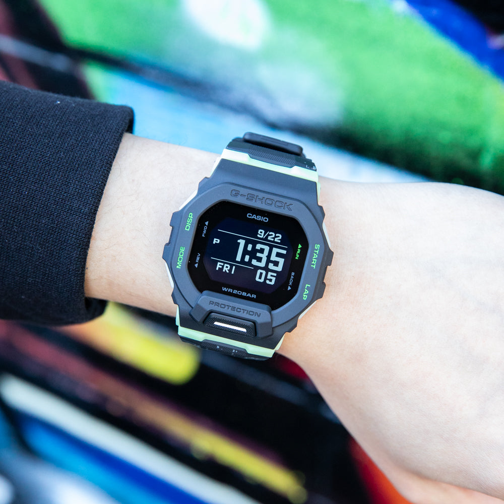G Shock GBD200LM-1 Midnight City Run Digital Sports Watch for Men - Waterproof, Shock Resistant, Step Tracker - Perfect for Running, Hiking & Outdoor Adventures
