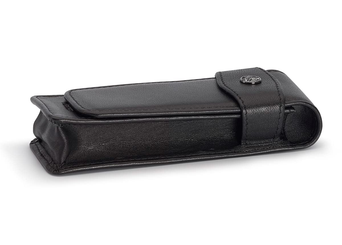 Kaweco Flap Pouch for 2 Sport Pens - Premium Leather Pen Case for Fountain & Ballpoint Pens - Perfect for Travel, Office & School Organization