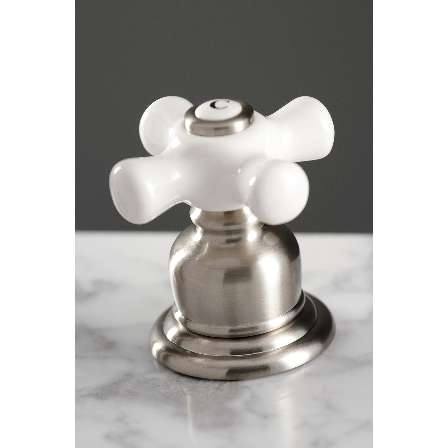 American Classic FSC1978PX Brushed Nickel Widespread Bathroom Faucet - 3 Hole Deck Mount with Pop Up Drain - Perfect for Modern Bathroom Renovations & Home Upgrades