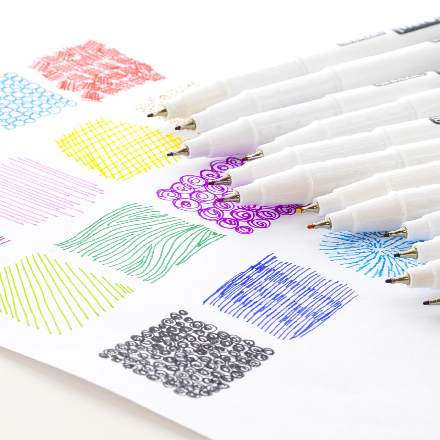 BAZIC Fiero 0.4mm Extra Fine Fiber Tip Pens - 144-Pack of Fineliner Drawing Pens for Graphic Design, Office & School Use - Perfect for Sketching, Note-Taking & Bullet Journaling