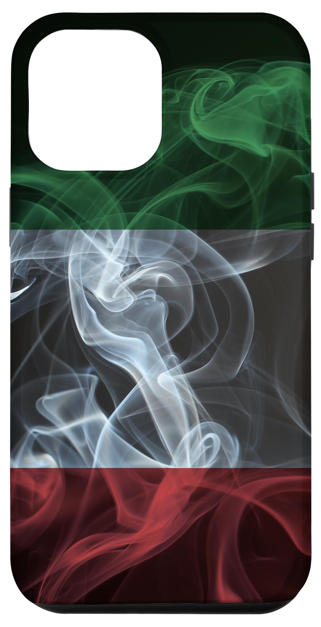 iPhone 12 Pro Max Case - Smoky Italy Flag Design, Italian Pride Protective Cover | Perfect for Travel, Gifts & Showing National Pride