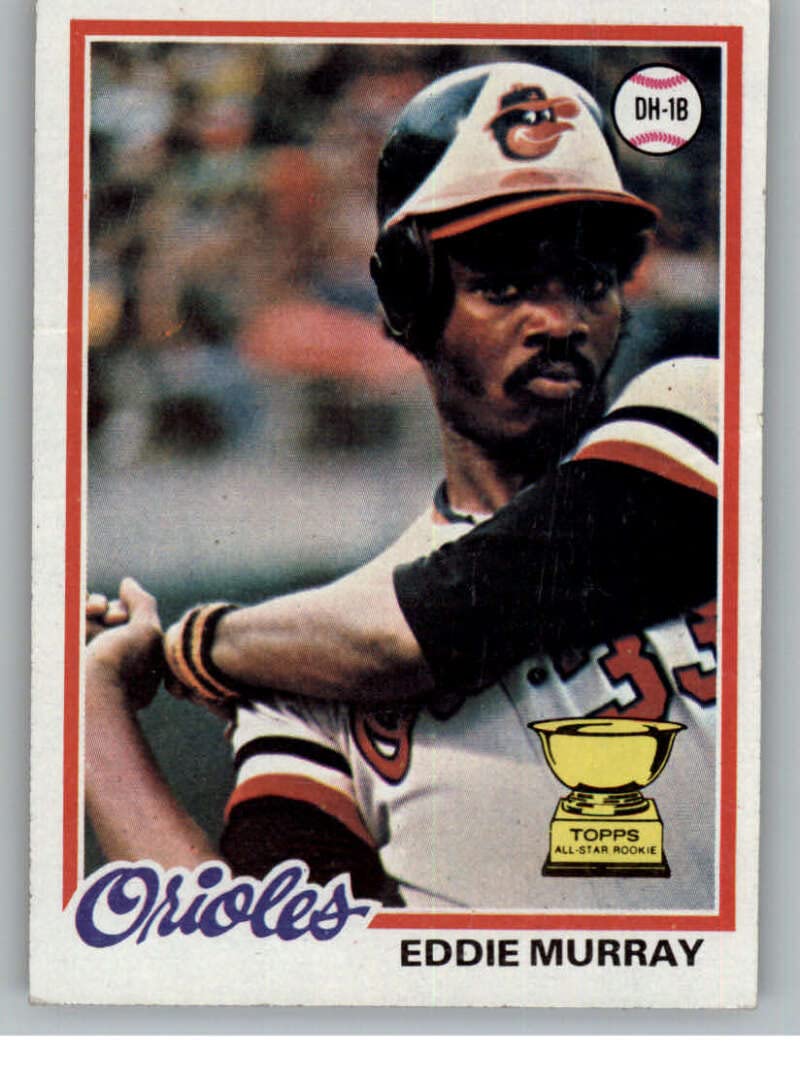 1978 Topps Eddie Murray Rookie Card #36 - Baltimore Orioles MLB Baseball Trading Card - Collectible Sports Memorabilia for Fans & Investors - Perfect for Display, Gifts, and Vintage Collections