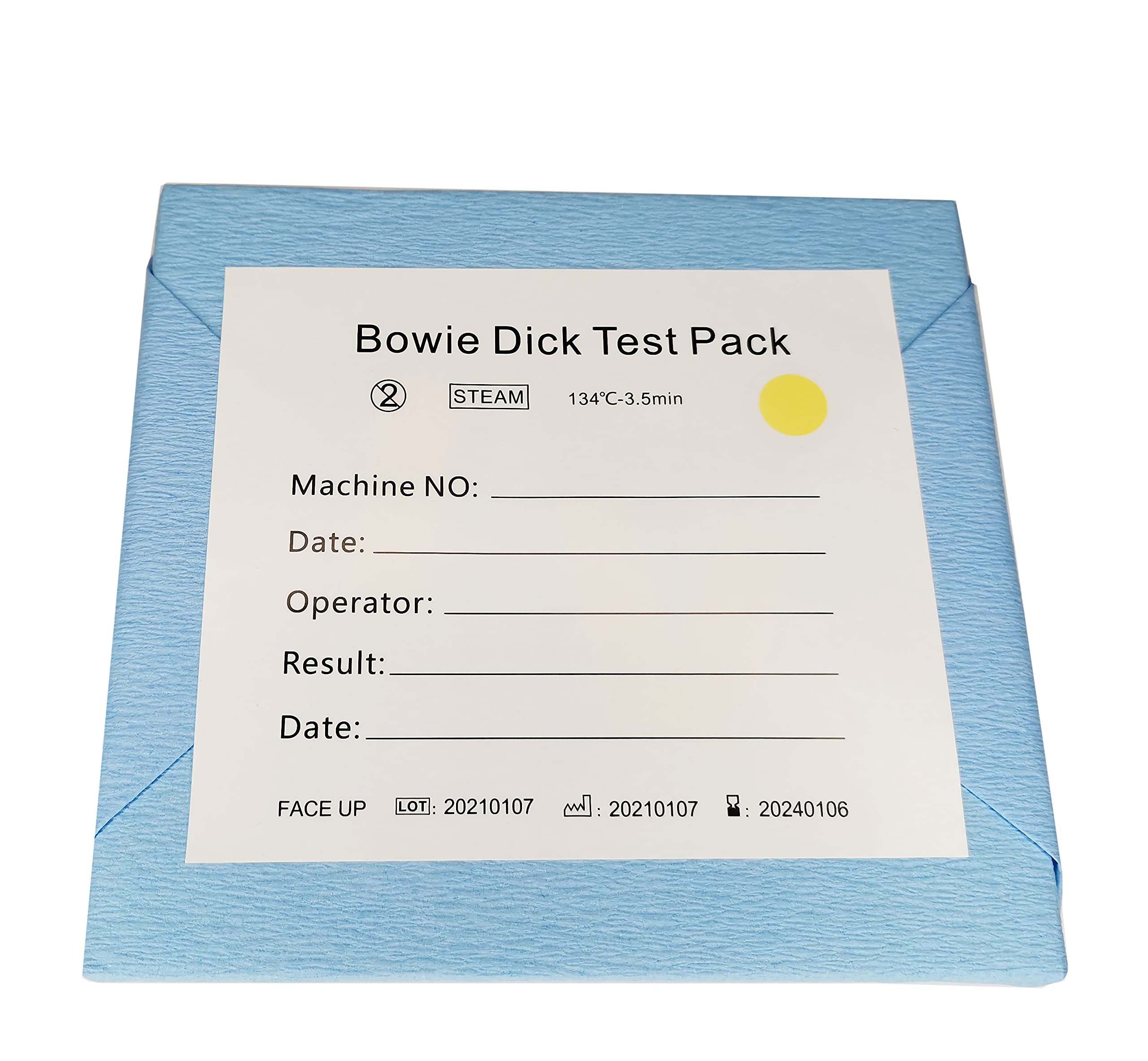 MUHWA Bowie Dick Test Pack (100 Pack) for Steam Sterilization - Medical & Dental Autoclave Testing | Hospital, Clinic & Laboratory Use