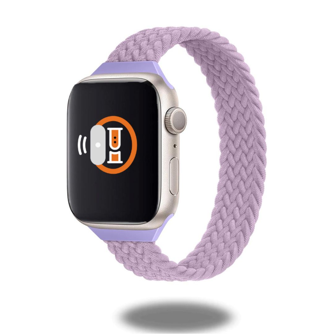 Premium Slim Braided Solo Loop Bands for Apple Watch - Comfortable & Durable Stretchable Sport Strap - Ideal for Running, Workouts & Everyday Wear