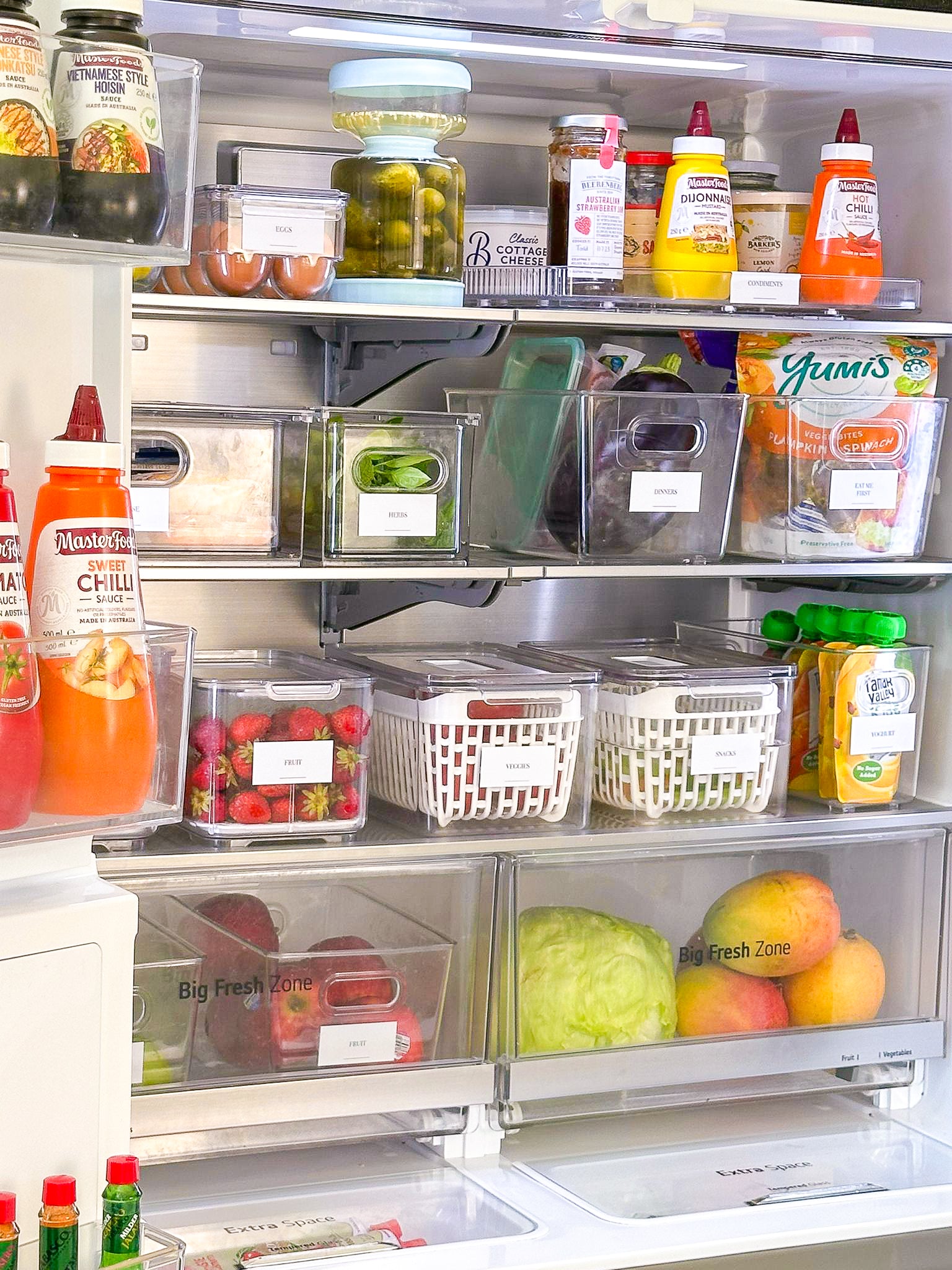 36-Pack Fridge & Freezer Organization Stickers - Durable Labels for Kitchen Storage, Pantry & Meal Prep (Perfect for Food Containers, Spice Jars & Leftovers)
