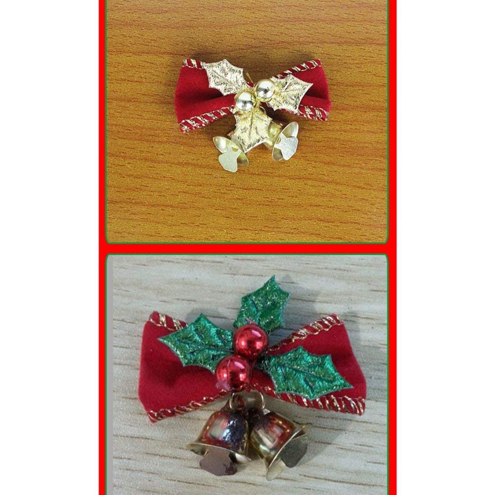 Rustic Craft Bows 24pcs - Tree Ornaments & Wedding Decor for Christmas Wreaths