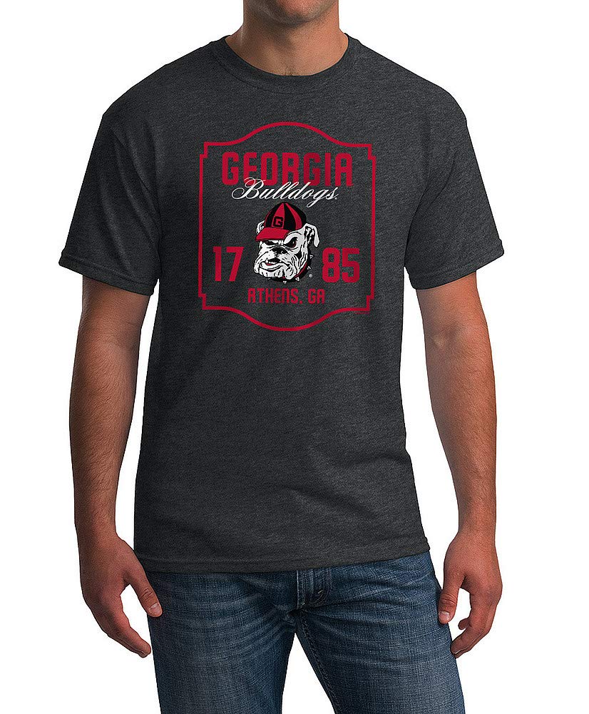 Elite Fan Shop NCAA Men's Short Sleeve T-Shirt - Charcoal Arch - Comfortable Cotton Tee for Game Day, College Spirit & Casual Wear