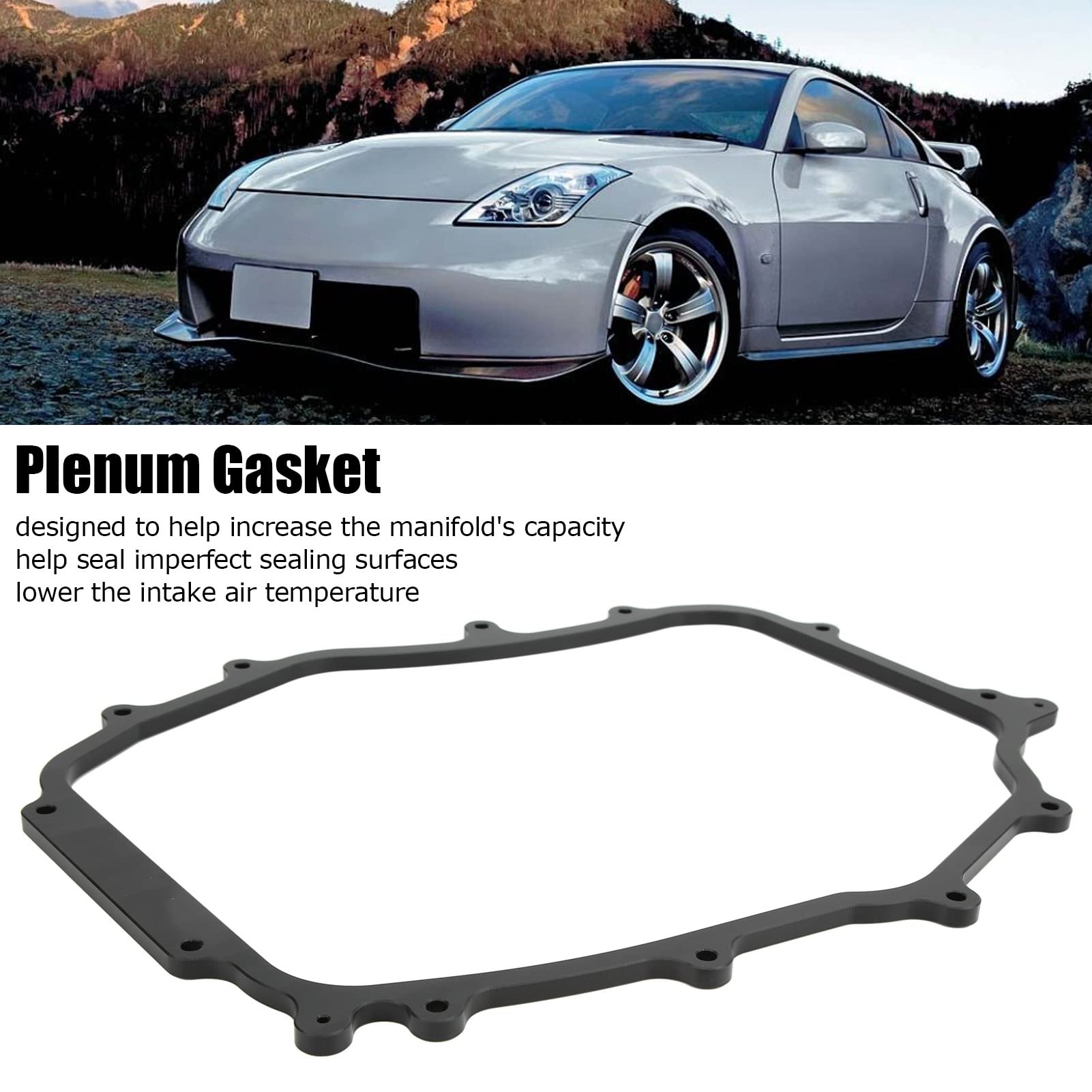 Ubersweet® Intake Manifold Gasket - 5/16 Inch BXIM 40201 - Durable Rubber Heat Insulating & Flexible Thermal Shield Spacer for Car Engine Performance - Perfect for Automotive Repair & Engine Maintenance