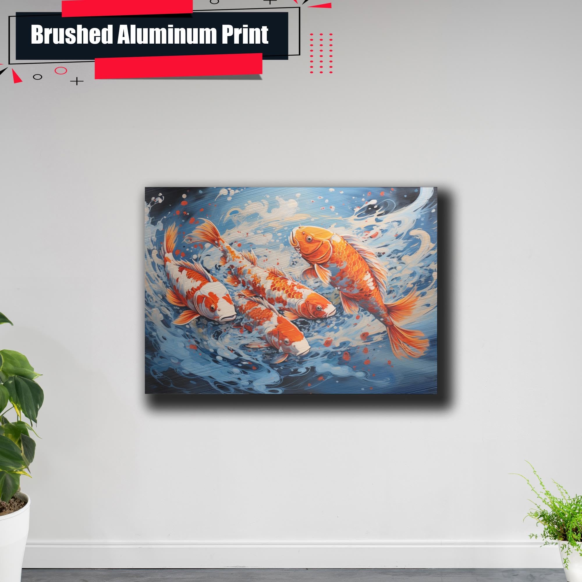 Japanese Koi Fish Art Print - Zen Wall Decor for Home & Office