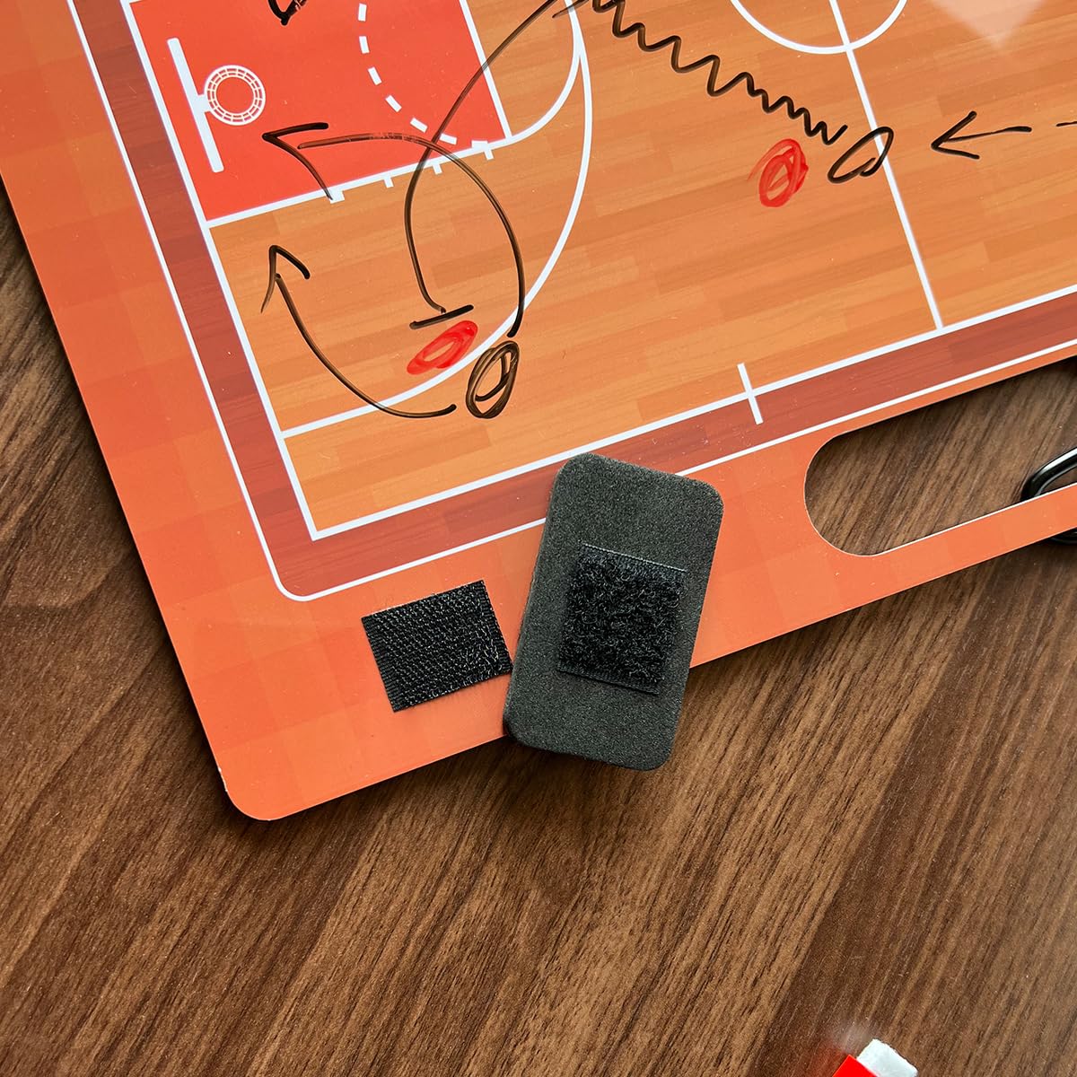 1NMORE Basketball Dry Erase Clipboard - Double Sided Coaching Board with Markers for Basketball Practice