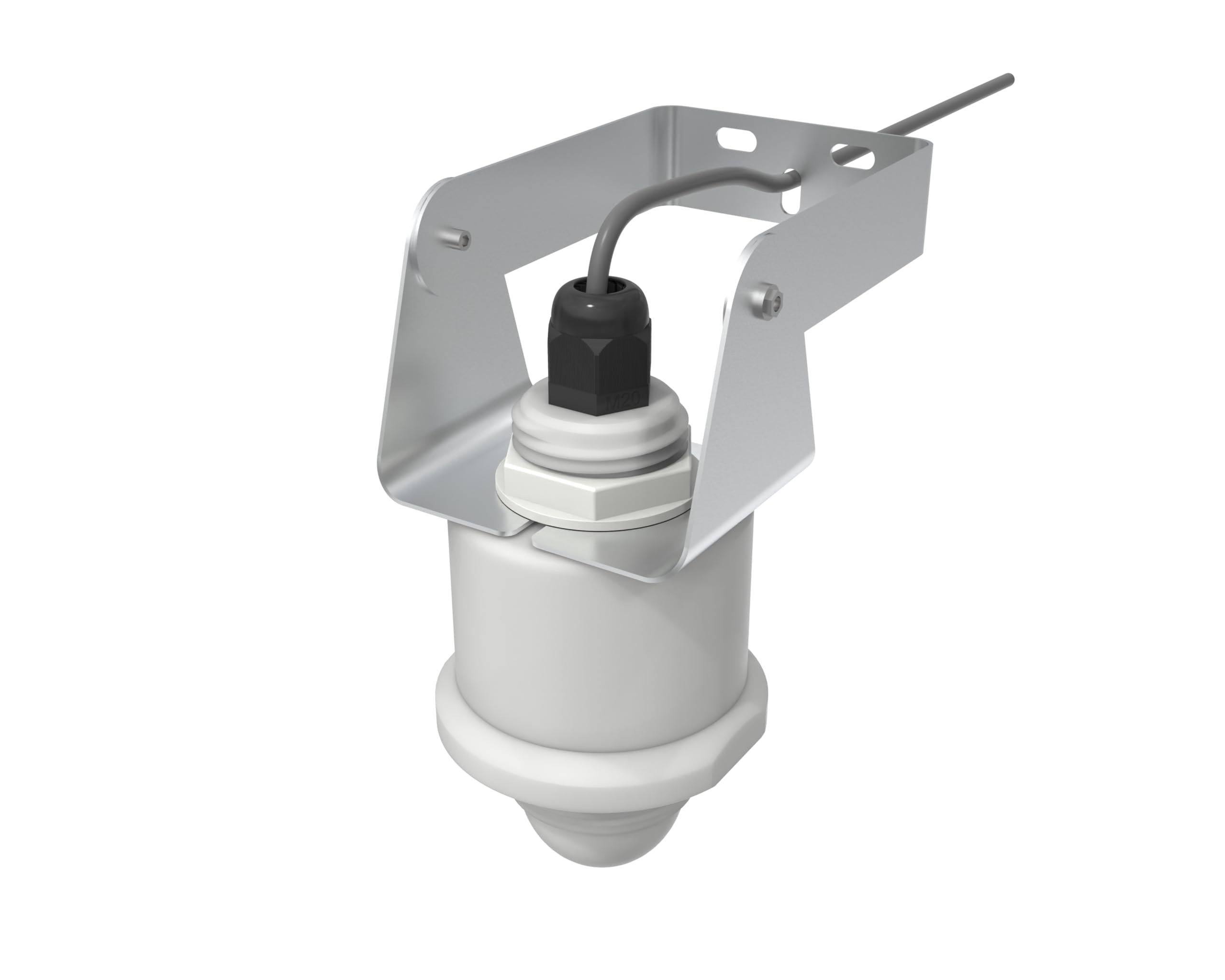 30m Range Radar Water Level Sensor for Open Channel, Wastewater & River Monitoring - 4-20mA Output with G1.5 Thread | Industrial & Environmental Liquid Level Measurement Solution