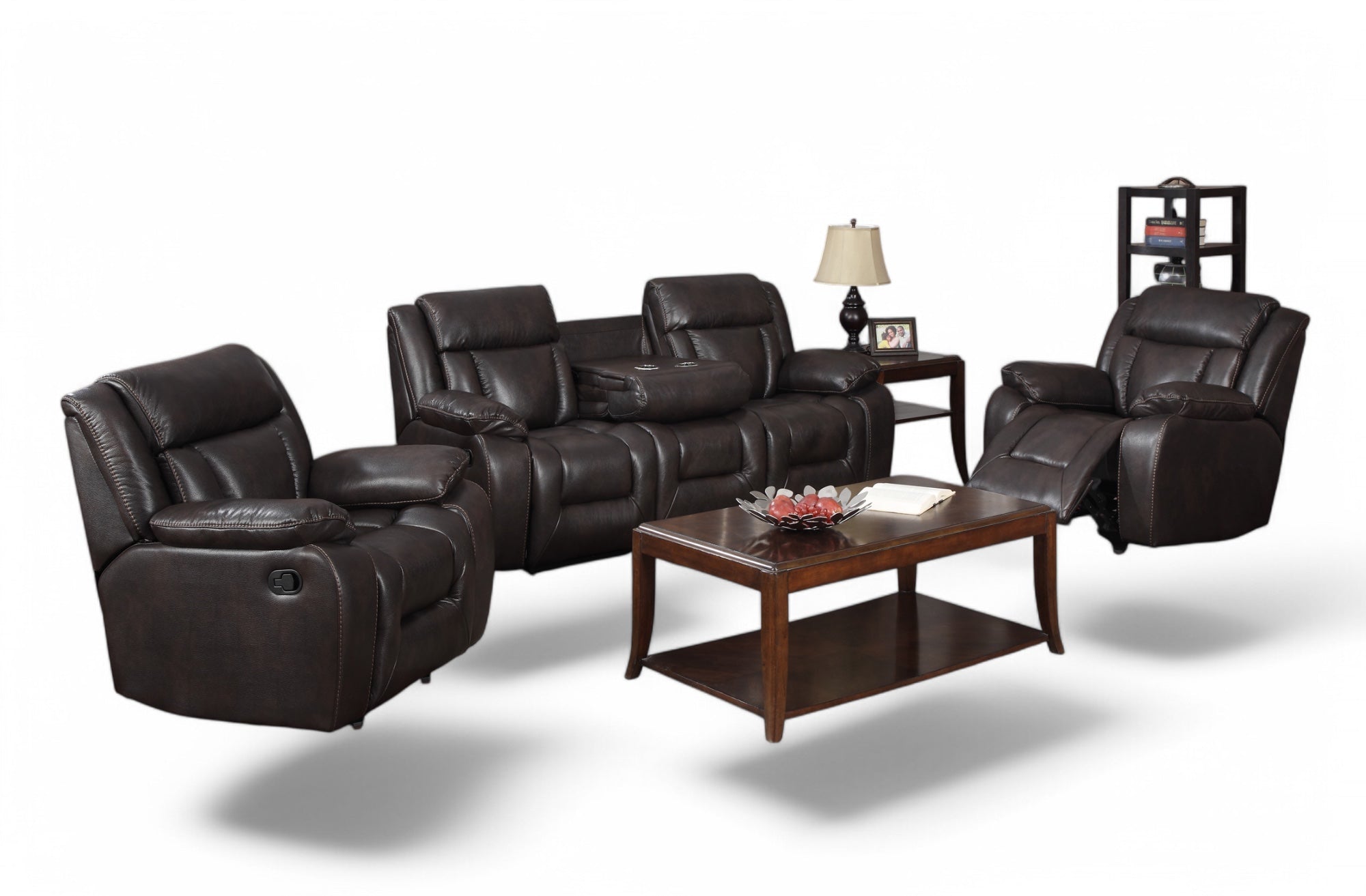Premium Hudson Recliner Lounge Suite - Modern Comfortable Living Room Furniture for Relaxation & Entertainment - Perfect for Home Theater, Gaming & Family Gatherings