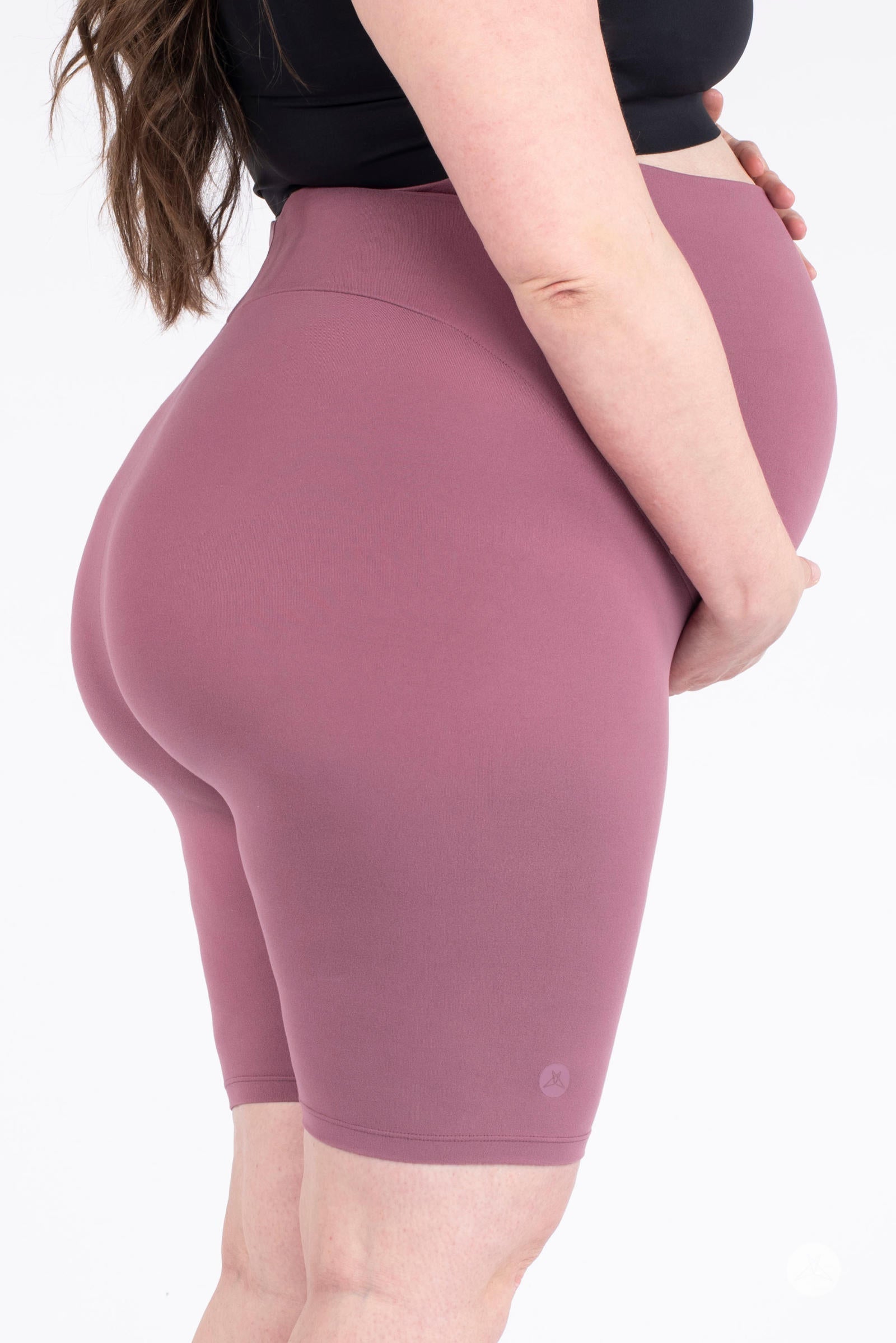 Best Maternity Biker Shorts for Pregnancy - High Waisted Stretchy Workout Shorts for Women - Perfect for Yoga, Running & Lounge Wear