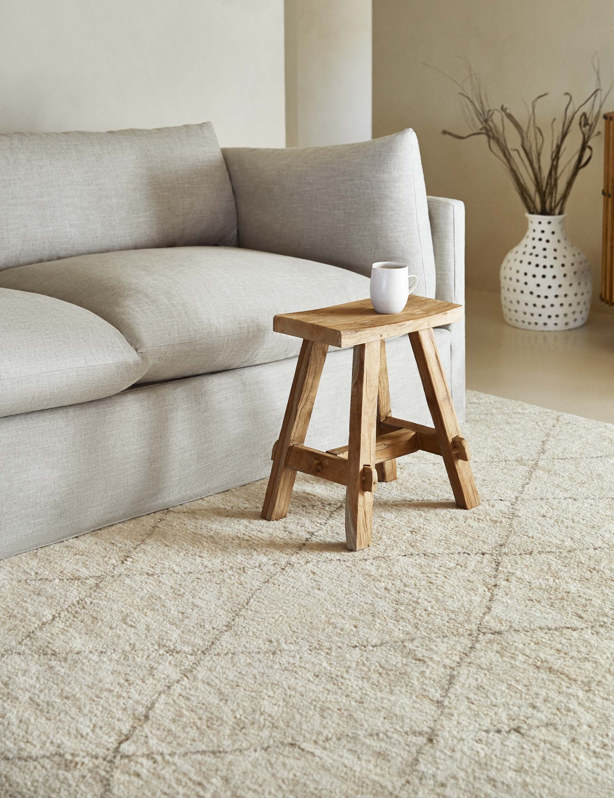 Arlene Stool - Modern Wooden Bar Stool for Kitchen Island, Dining Room & Home Decor - Adjustable Height & Comfortable Seat